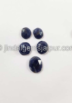 Blue Sapphire Rose Cut Slices